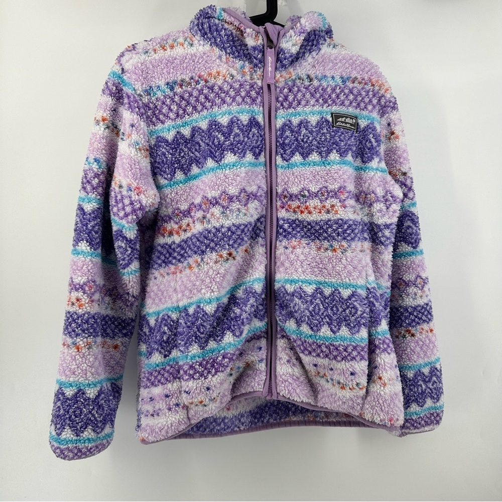Eddie Bauer Kids Girls Quest Plush Hooded Sweater